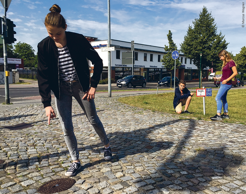 Koordinatensysteme an Hydrantenschildern