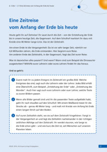 Arbeitsblatt: Eine Zeitreise vom Anfang der Erde bis heute