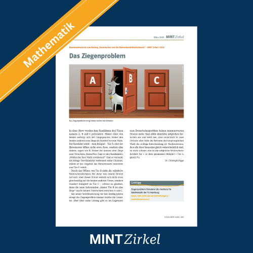 Das Ziegenproblem 1-2020 Titelbild