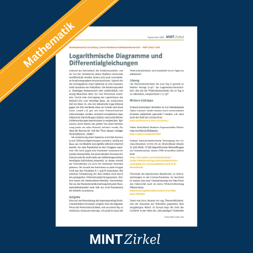 Logarithmische Diagramme und Differentialgleichungen 3-2020 Titelbild