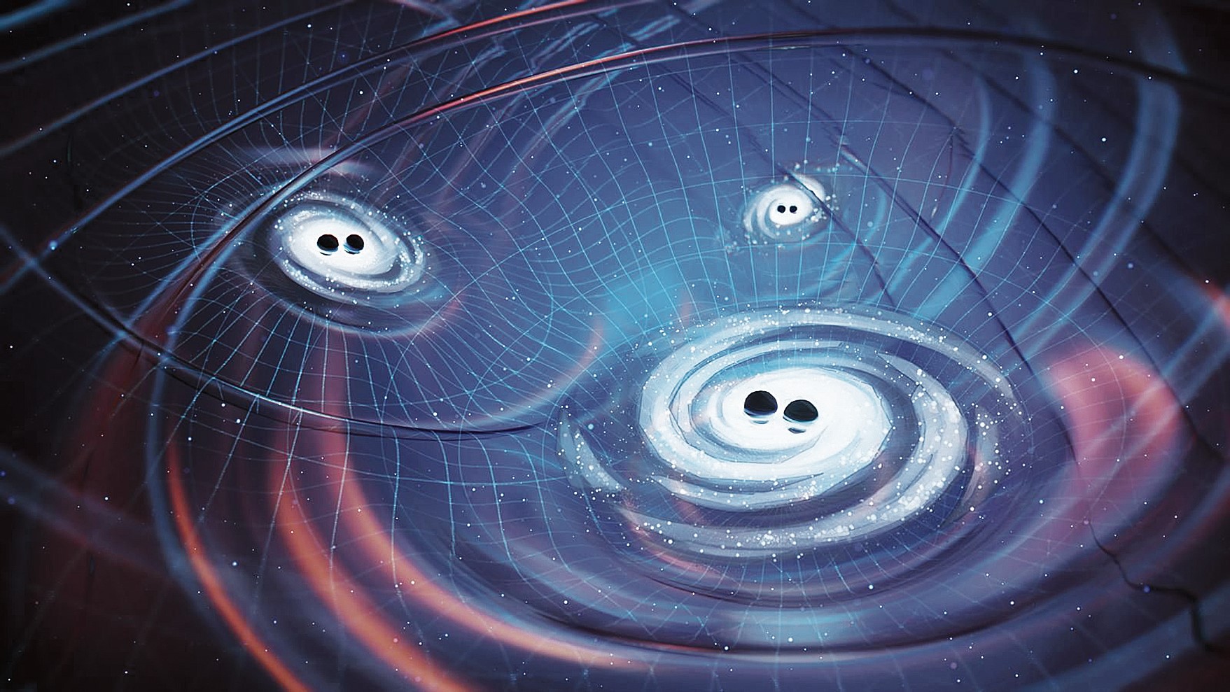Illustration von Neutronensternen