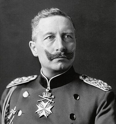 Poträt von Kaiser Wilhelm im Jahr 1902